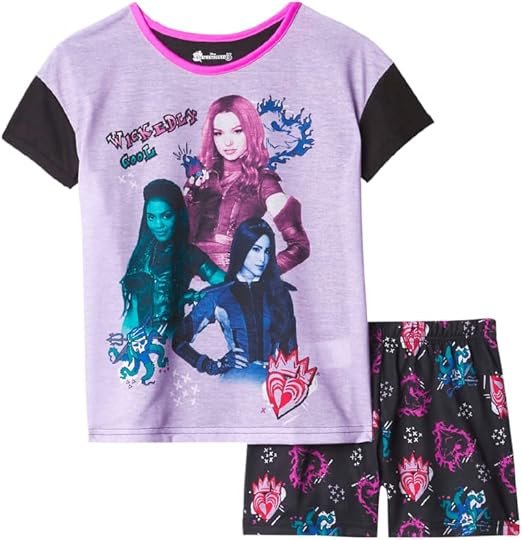 Disney Girls' 2-Piece Loose-fit Martching Pajama Set