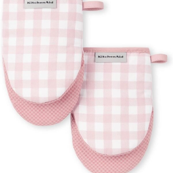 KitchenAid Gingham Mini Oven Mitt 2-Pack Set