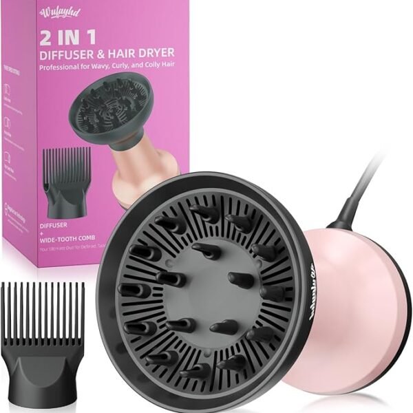 2-in-1 Diffuser Hair Dryer for Curly Hair