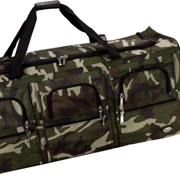 Rockland Rolling Duffel Bag, Camouflage, 40"