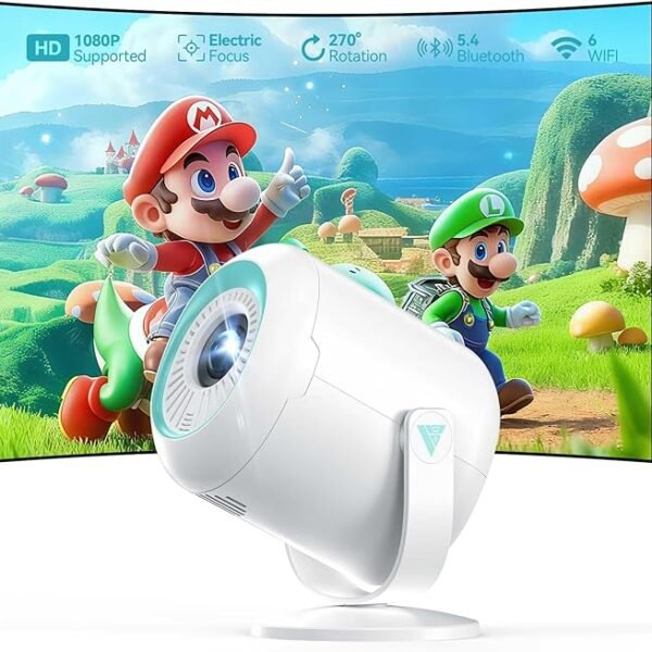 Nasin VF211WF Mini Projector Native 1080P Support 4K