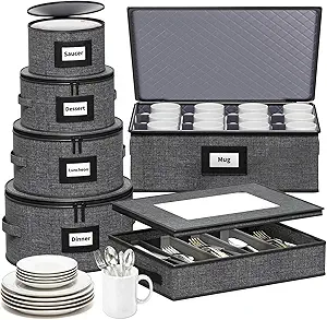 Aokeyee 6-Piece China Storage Containers Set