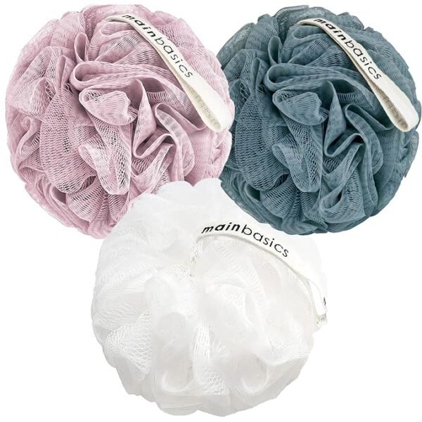 MainBasics Bath Shower Loofah Sponge Pouf Body