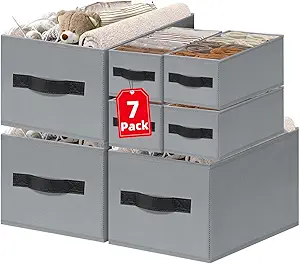 7 Pack Closet Organizers Bins