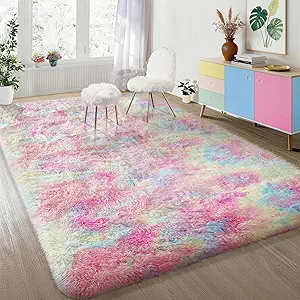 Ophanie Rainbow Rug for Bedroom Girls