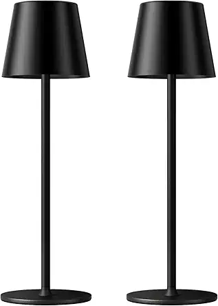 Cordless Table Lamp Rechargeable Black