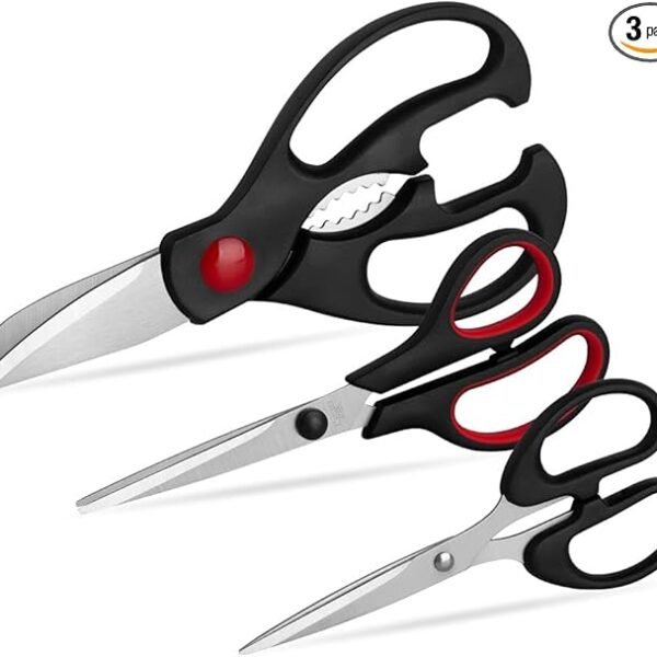 Kitchen Shears Set - QtoiKce Kitchen Scissors 3 Pack