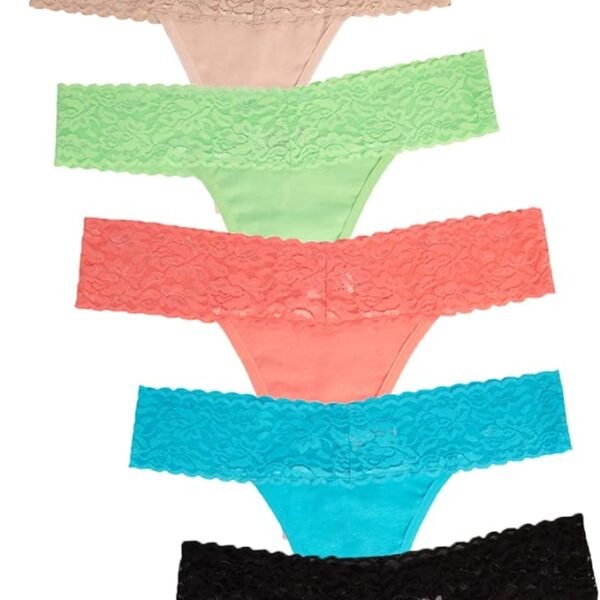 Jo & Bette Lace Thongs for Women - 6 or 12 Pack