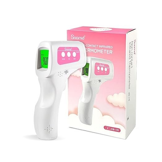 Snomd Non-Contact Infrared Forehead Thermometer for Adults, Kids & Baby