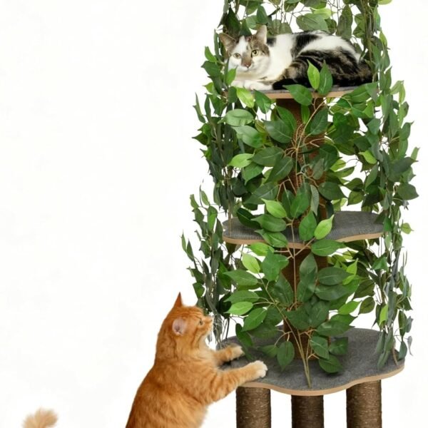 Cat Tree with Leaves