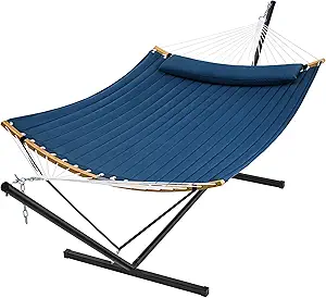 SUPERJARE Curved-Bar Hammock with Stand