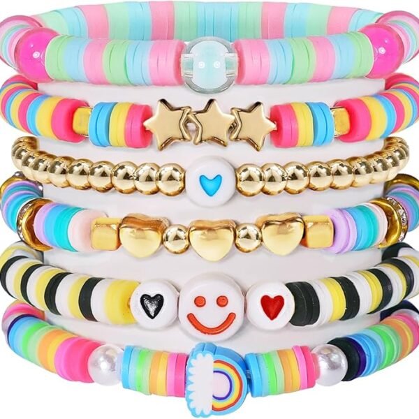 Surfer Heishi Friendship Bracelets Set