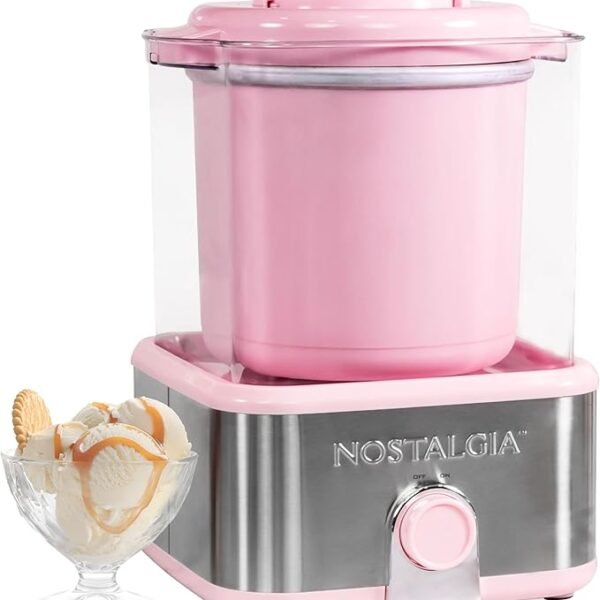 Nostalgia Electric Ice Cream Maker with 2-Qt