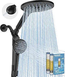 MakeFit Dual Filtered Rain Shower Head Combo