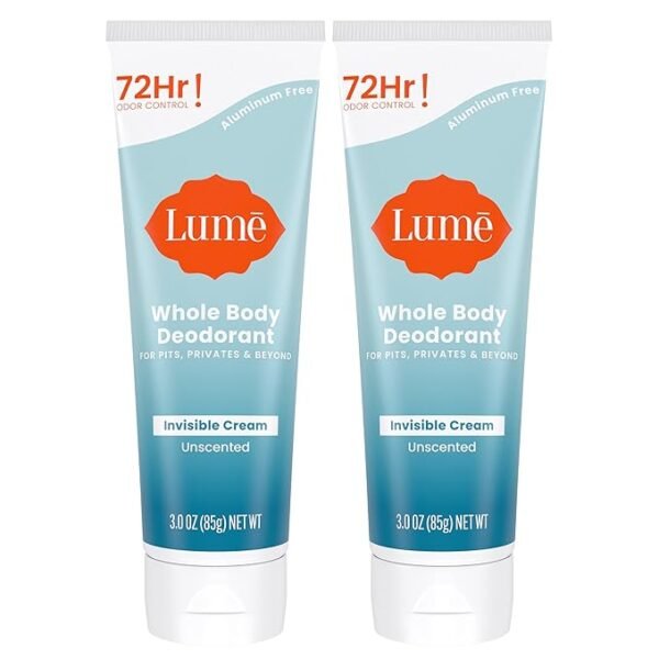 Lume Whole Body Deodorant - Invisible Cream Tube