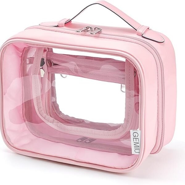 GEMIU Clear Makeup Bag Toiletry Bag for Women