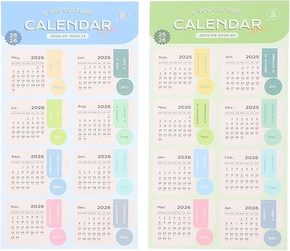 2026 Planner Stickers Monthly Calendar Tabs