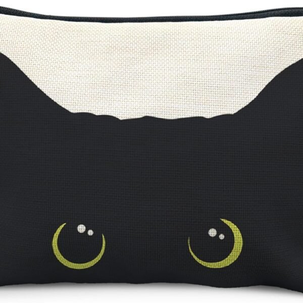 Black Cat Makeup Bag for Women