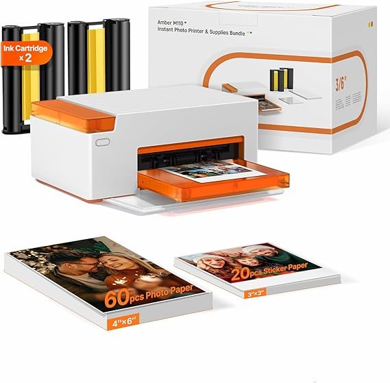 Liene Amber M110 Bluetooth Photo Printer 80 Sheets