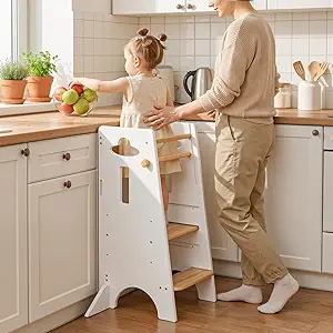 COSYLAND Toddler Standing Tower Adjustable