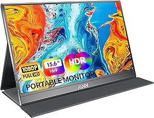 MNN Portable Monitor 15.6inch FHD 1080P USB C HDMI