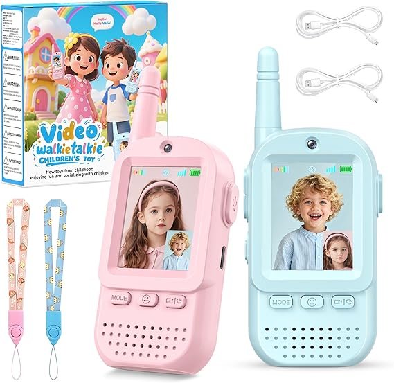 Video Walkie Talkies for Kids 2 Pack – Rechargeable Kids