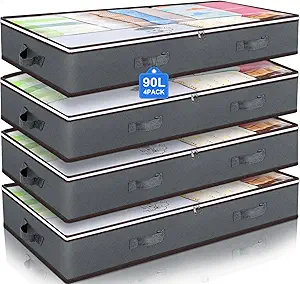 Budding Joy 90L Under Bed Storage Containers