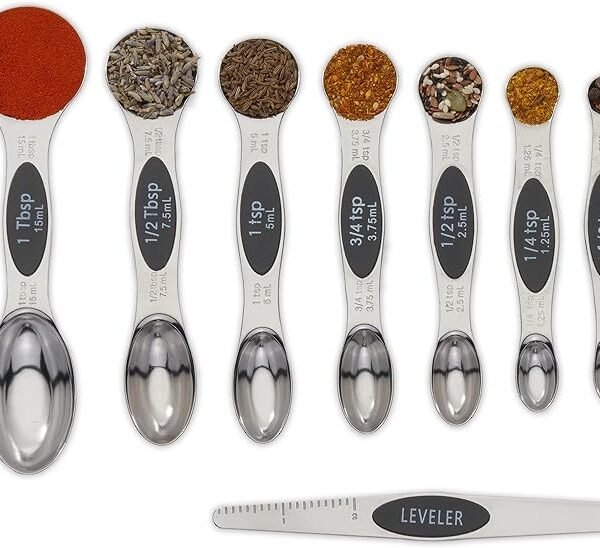 Magnetic Metal Measuring Spoons Set