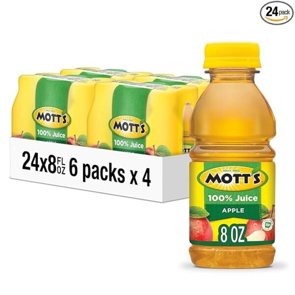 Mott's 100% Original Apple Juice, 8 Fl Oz Bottles