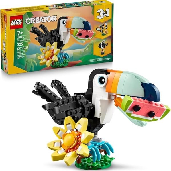 LEGO Creator 3 in 1 Wild Animals: Tropical Toucan Building Toy