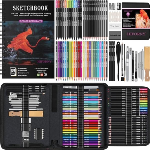 HIFORNY 176 PCS Art Supplies Drawing Set