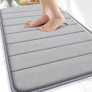 OLANLY Memory Foam Bath Mat 30x20