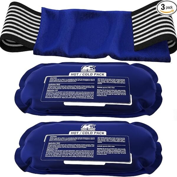 Ice Packs for Injuries Reusable (3-Piece Set)