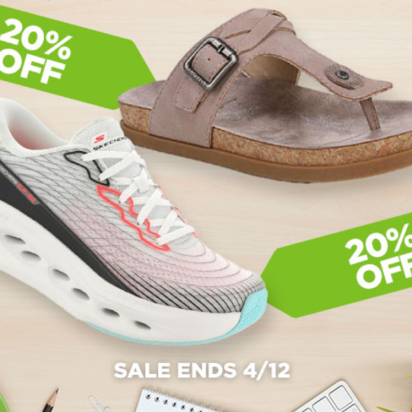 Shoe Mall has 20% off shoes