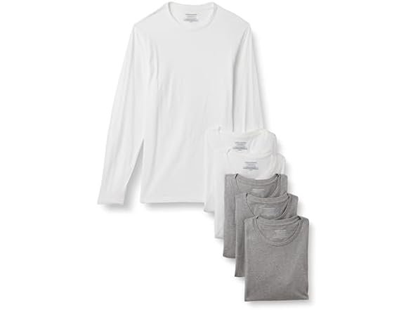 Woot===Amazon Essentials Men Crew Undershirts 6 Pack