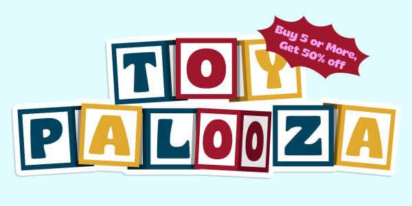 WOOT Price Drop!  Buy 5  toys+, Get 50% Off!