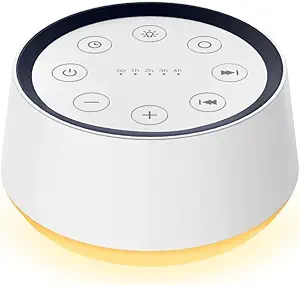 Brown Noise Sound Machine with 30 Soothing Sounds 12 Colors