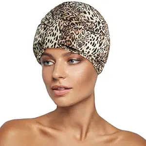 INNELO Luxury Shower Cap for Women Reusable Waterproof