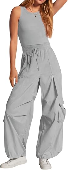 Fisoew Jumpsuits for Women Casual Sleeveless Summer Open Back One Piece Rompers