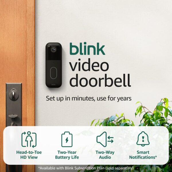 Blink Video Doorbell + Outdoor 4 – Wireless smart security cameras
