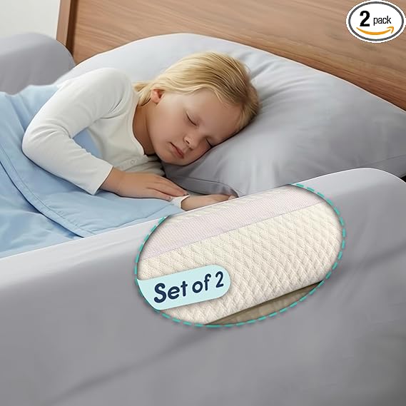 Hiccapop [2-Pack] Foam Bed Bumpers for Toddlers