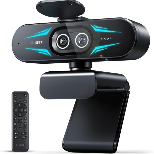 Dual-Camera 4K Webcam for Streaming