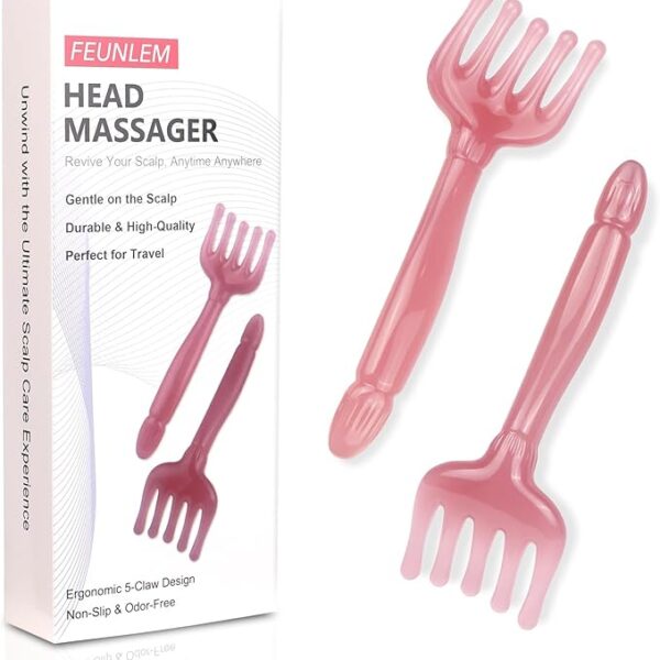 Resin Head Massager Comb - 2Pack Portable