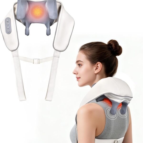 Cordless Neck Shoulder & Back Massager with Heat