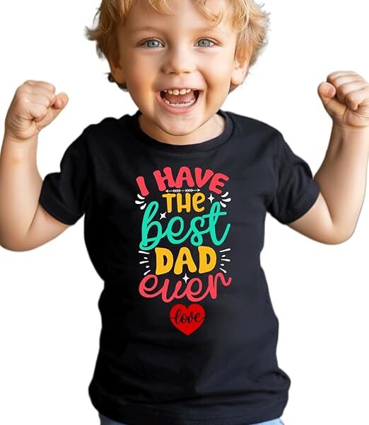 Kids Toddler Baby Boys Girls Father's Day T-Shirt