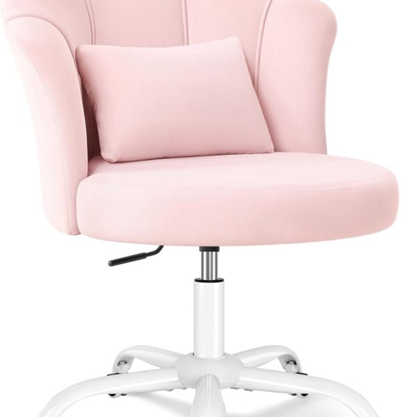 BestGlory Petal Vanity Chair with Wheels