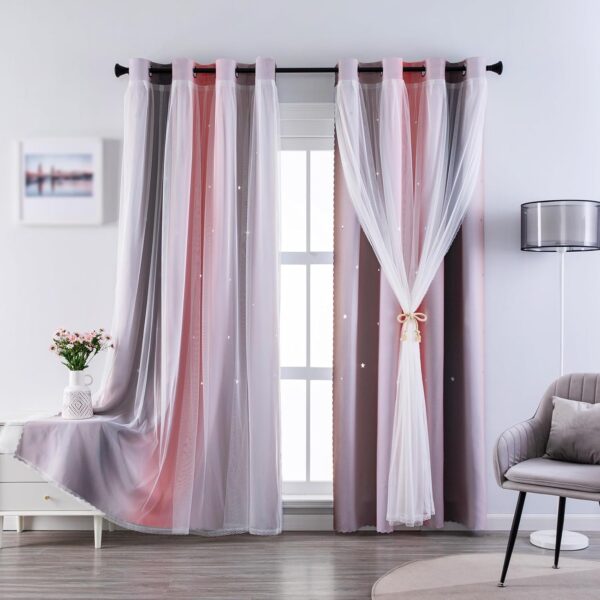 Cutout Blackout Window Curtains