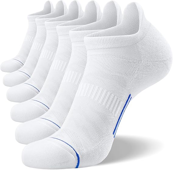 FITRELL Men's 6 Pack Ankle Running Socks