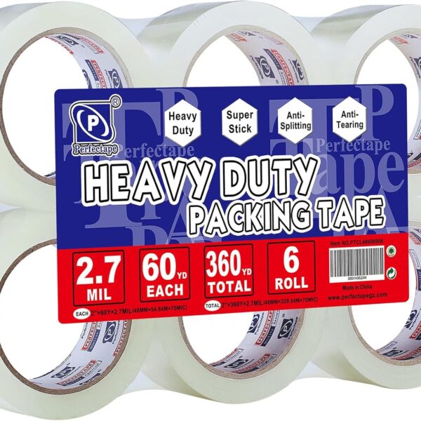 Heavy Duty Packing Tape 6 Rolls