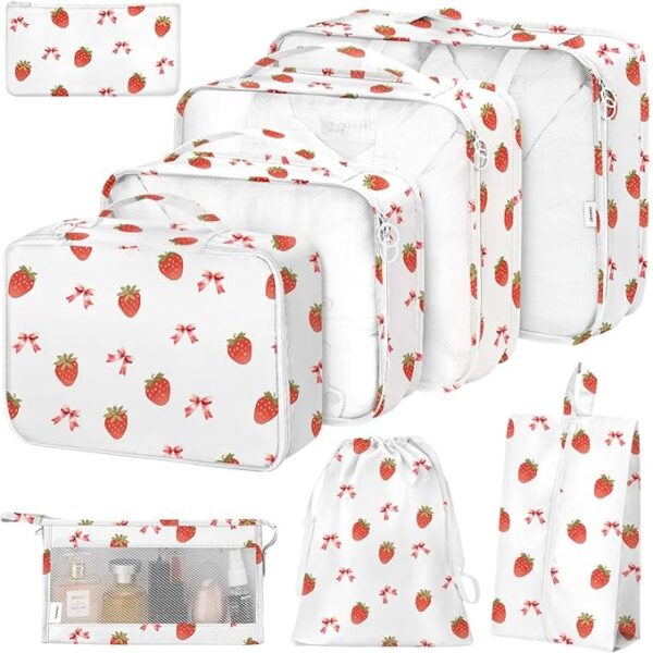 8 Set Packing Cubes for Suitcases,Packing Cube with Shoe